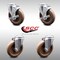 Service Caster 4 Inch SS High Temp Glass Filled Nylon Swivel Bolt Hole Caster Set with 2 Brakes SCC-SSBH20S514-GFNSHT-2-TLB-2 - alternate 1